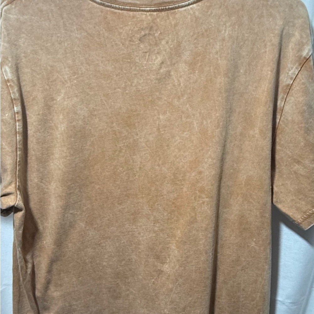 Vintage-Style Lucky Brand Hendrix Graphic Tee - Brown with Multicolor Print - Picture 4 of 4
